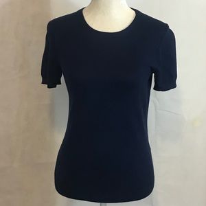 LANDS’END Blue Short Sleeve Pullover Top Size XS
